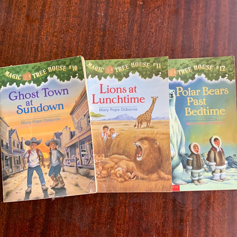 Magic Treehouse books # 10-12
